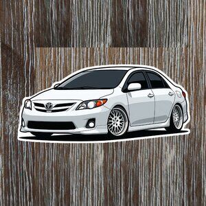 TOYOTA COROLLA 10th generation 2009-2013 Vinyl Sticker